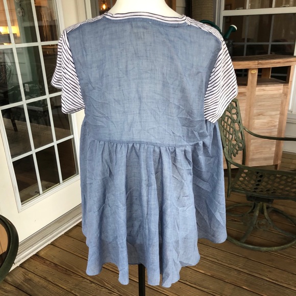 Anthropologie blue blouse - Picture 4 of 5